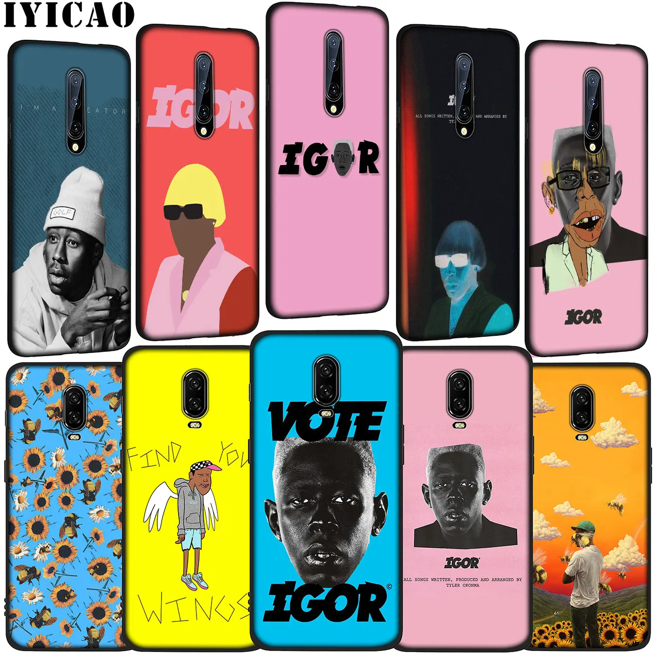Мягкий Силиконовый ТПУ черный чехол для телефона Tyler the creator igor pop OnePlus 7T 7 Pro 6T 6 5T 5 One