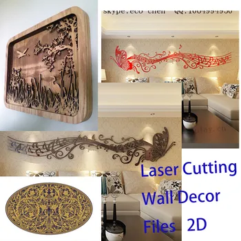 

42 creative room house decoration flat patterns drawing files 2D laser cut plywood acrylic DXF CDR SVG files