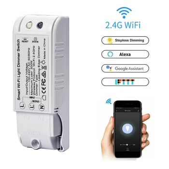 

WiFi Smart Light Dimmer Switch Wireless Module Tuya Smart Life APP Voice Remote Control Work with Alexa Google Home