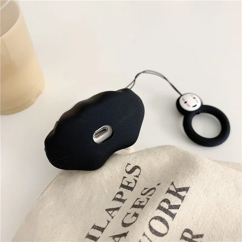 Для Apple AirPods Безликий человек чехол 3D Милый Kawaii аниме мультфильм без лица