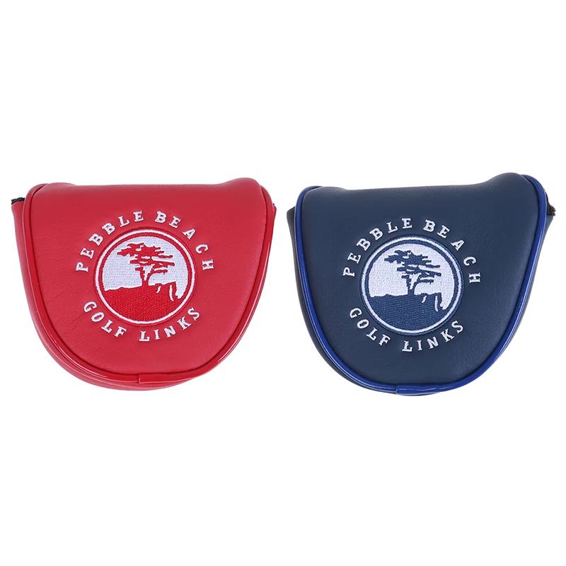 

1pc Closure Customized Golf Mallet Putter Covers Headcover Synthetic Leather 2 colors