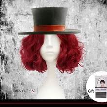 MUMUPI синтетические короткие кудрявые парики Косплей вечерние женские парики красный тупой Боб волосы парики термостойкие волокна Хэллоуин Cos парик