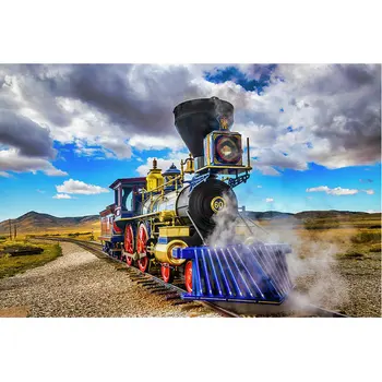 

Full Square Round 5D DIY Diamond embroidery Locomotive landscape Diamond Painting Cross Stitch Rhinestone Mosaic decor