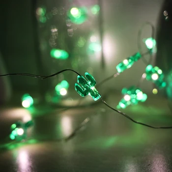 

30 LED Garland Fairy Lights Green Cactus Shape String Lights String Light For Glass Craft Christmas lights Party Decoration
