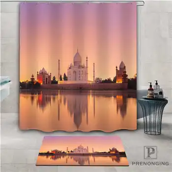 

Custom Taj Mahal (1) Waterproof Shower Curtain Doormat Home Bath Bathroom Polyester Fabric Multi Sizes#2019-01-12-297