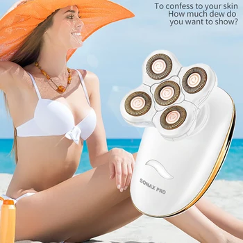 

360-Degree Painless Hair Removal Epilator Female Shaving Machine Women Razor Rotation Electric Lip Shaver For Lady Home Use