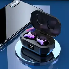 G01 портативный дисплей питания Bluetooth 5,0 HiFi наушники стерео Беспроводные спортивные наушники