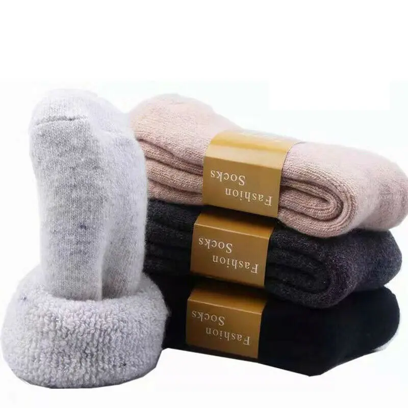 Мужские уютные кашемировые зимние мужские толстые носки зимние теплые пушистые носки-тапочки шерстяные однотонные мужские носки Chaussette Homme Calcetines
