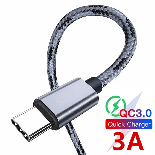 Кабель type USB C для быстрой зарядки 3,0 кабель для быстрой зарядки type-C USB-C кабель для samsung S9 Xiaomi Redmi K20 Pro huawei Кабели для телефонов