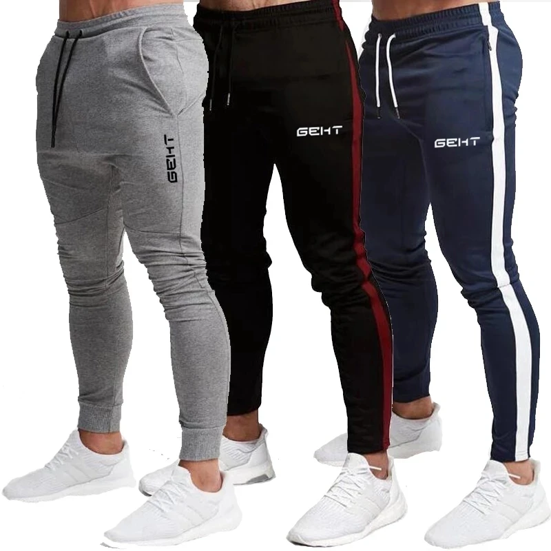 Men Joggers Sweatpants Fitness Workout Track pants Trousers men trousers