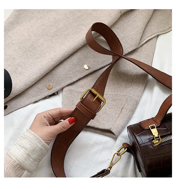 Брендовая Оригинальная дизайнерская маленькая сумка для девочек, женская сумка, новая модная Ретро сумка через плечо, Корейская Сумка-барабан