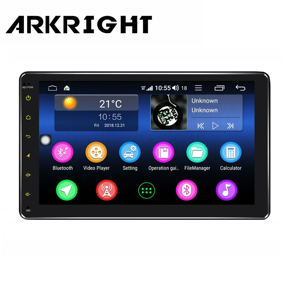 HU ARKRIGHT " автомобильный DVD gps android 8,1 Автомагнитола стерео 4+ 64 ГБ gps навигация ips/DSP/Carplay 4g Восьмиядерный мультимедийный плеер - Цвет: HU