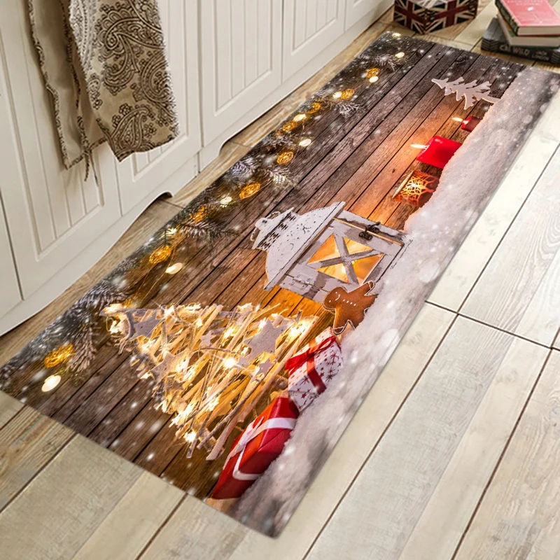 SZS Hot New Year Christmas Decor Welcome Doormats Indoor Home Carpets Decor Christmas 40X120CM