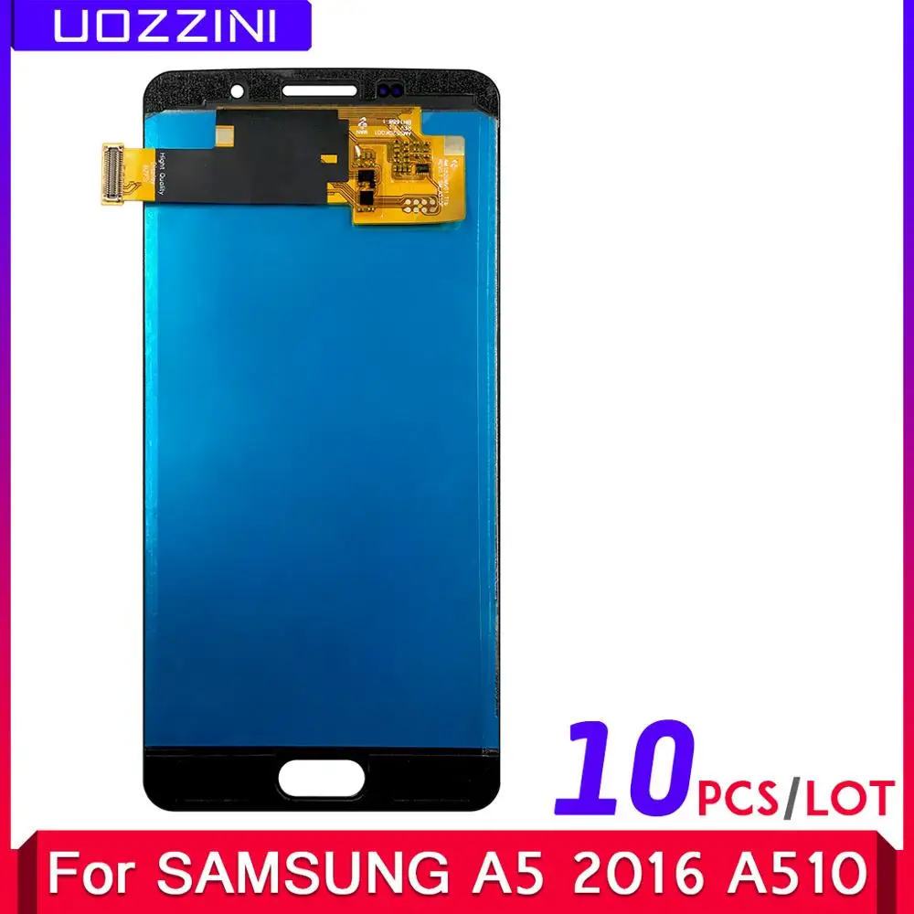

10 Pcs/Lot Super AMOLED LCD Display Touch Screen Assembly For Samsung Galaxy A5 2016 A510 A510F A510M A510FD A5100 A510