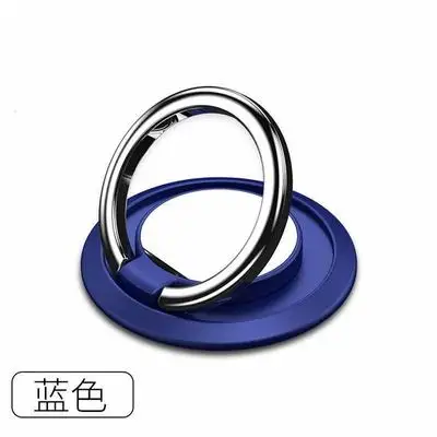 Blue Портативная подставка-кольцо под Пальцы для телефона, автомобильный держатель, магнитный держатель для мобильного или сотового телефона, универсальная подставка для телефона - Цвет: Blue