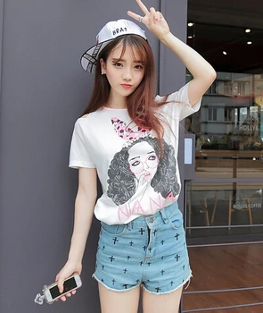 

2020 Summer Fashion T Shirt Women Woman Tshirt blue