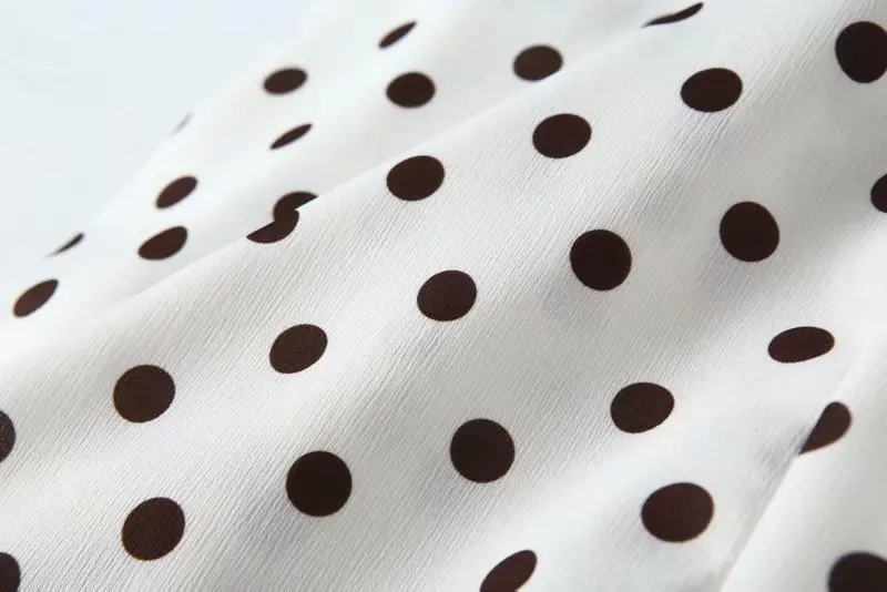 Bazaleas винтажное летнее платье в горошек с пышными рукавами, vestido, модное праздничное платье с оборками, шикарное женское платье с запахом, платье прямые поставки