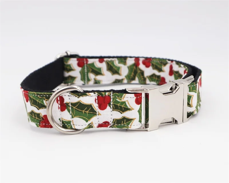 Cena Świąteczna obroża dla psa, metalowa klamra duża i dla małych psów i obroża dla kota akcesoria dla zwierząt