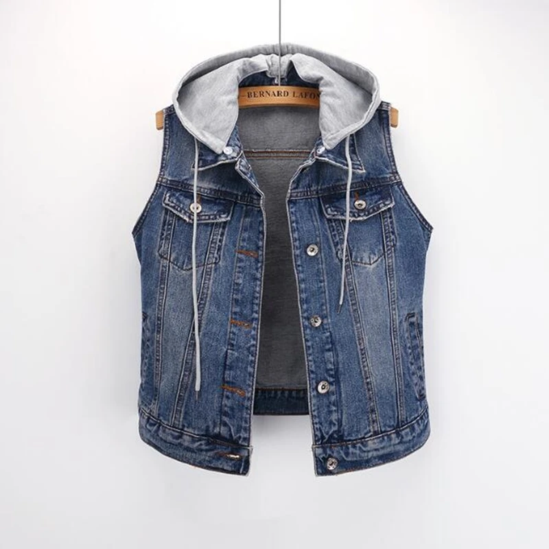 blue denim vest ladies