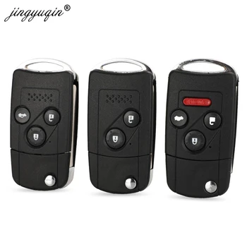 Keyforkess 10pcs Modificato Pieghevole Chiave A Distanza Dell'automobile Borsette di Caso per Honda Accord Fit 2/3/4 Button chiave di vibrazione Della Copertura
