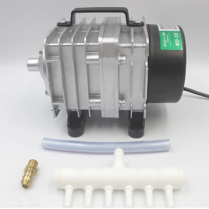 Hailea ACO-328 82L/мин кислородный насос для аквариума электромагнитный воздушный компрессор кислородный насос 220 в 60 Вт