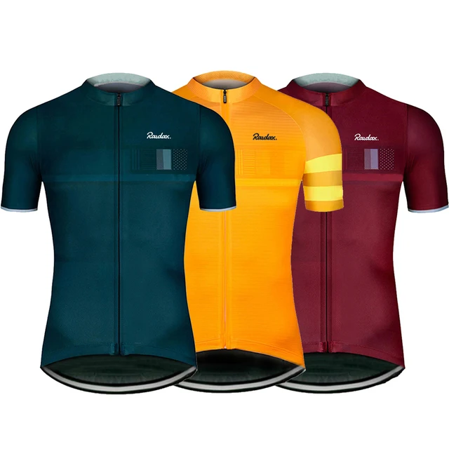 Raudax Men's Classic Black Cycling Jersey – Short Sleeve Summer Bike Shirt 2