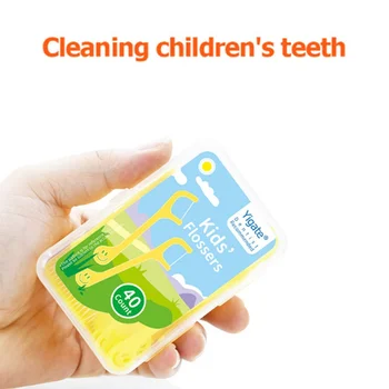 

Professional 40pcs/Set Dental Flosser Children Dental Cleaning Teeth Stick Tooth Pick Interdental Brush Teeth Clean