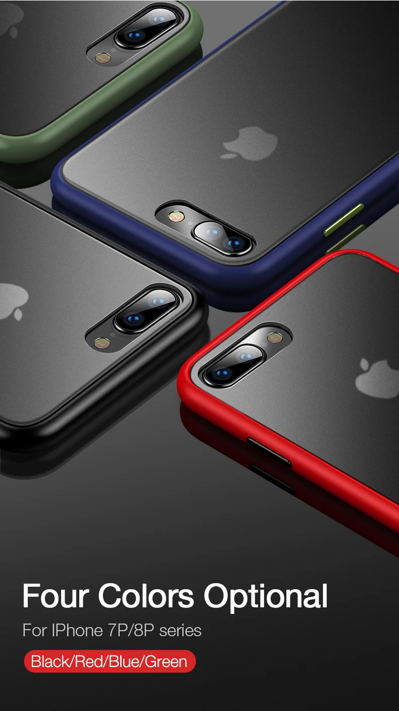 Cafele ультра тонкий 0,5 мм PP чехол для iPhone 7 8/7 8 Plus Роскошный чехол для телефона для iPhone 7 8 не царапается