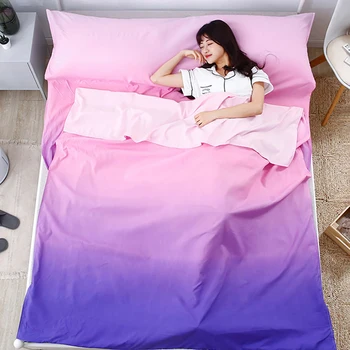 

Cotton Gradient Color Tourism Sleeping Bag Adult Sleeping-Bag Envelope Style Portable Sleeping Bags For Camping