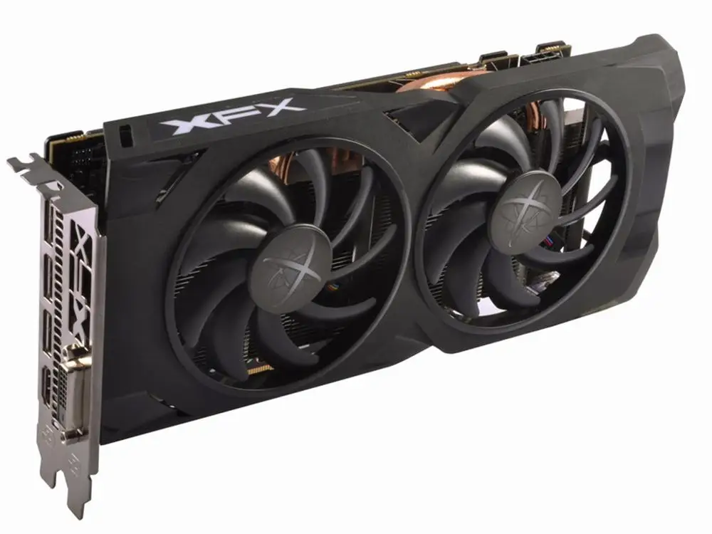 Б/у XFX rx 470 4 Гб видеокарта 256bit gddr5 ГБ настольный ПК оригинальная графическая карта