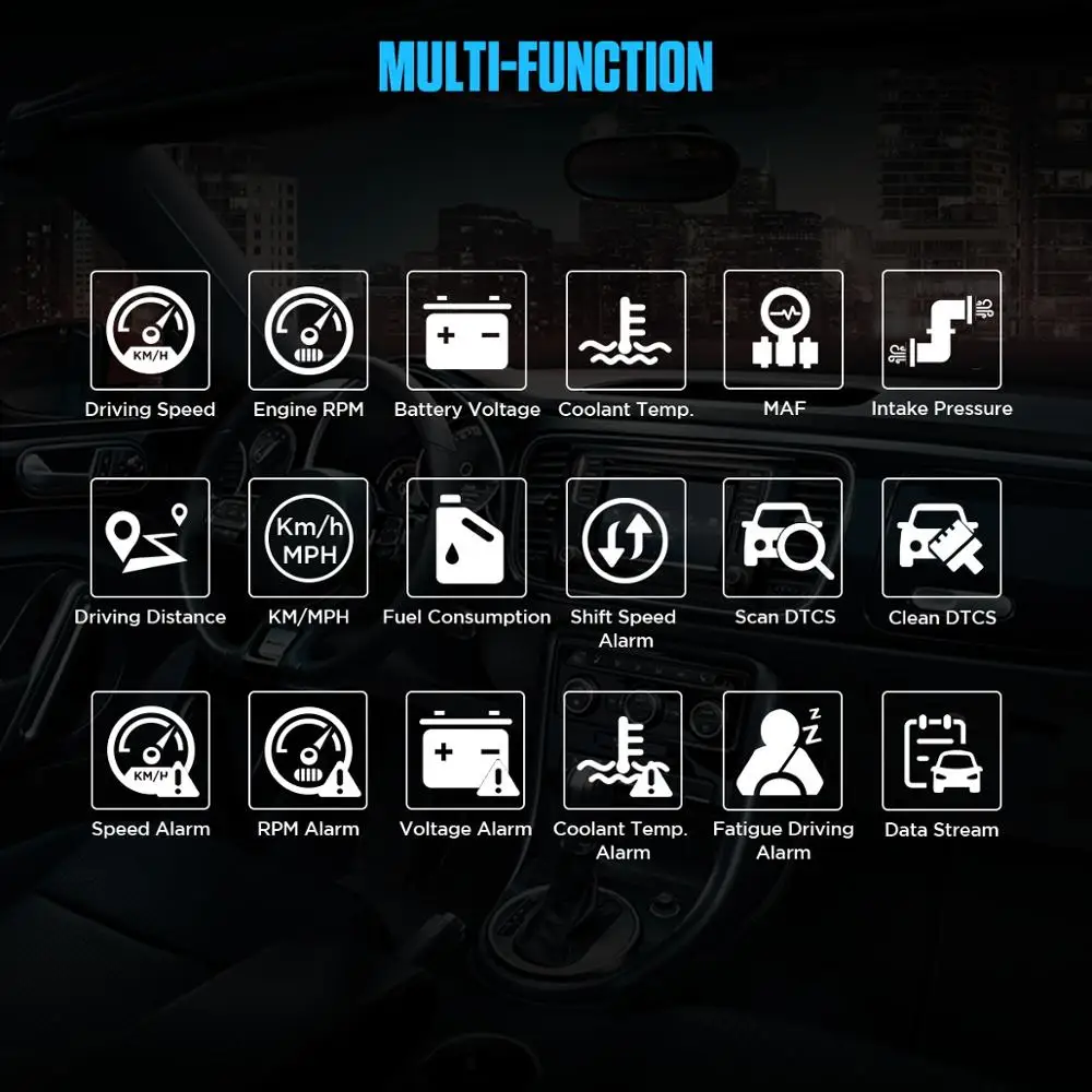 Автомобильный бортовой компьютер AUTOOL X50 Plus умный цифровой измеритель скорости