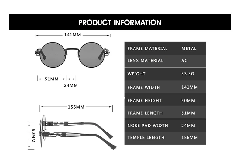 Новые круглые солнцезащитные очки в стиле стимпанк мужские и женские Модные металлические очки фирменный Дизайн Винтажные Солнцезащитные очки высокого качества UV400 Gafas