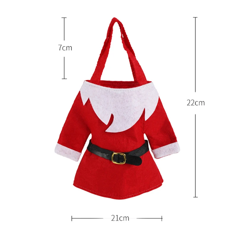 Christmas Santa Pants Candy Bags Wine Tops+Pants Bottle Cover Xmas Decor Gift