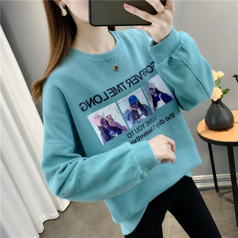 

19608 (2 outside aisle number 35) film printed cotton beauty letter sets round collar fleece 48