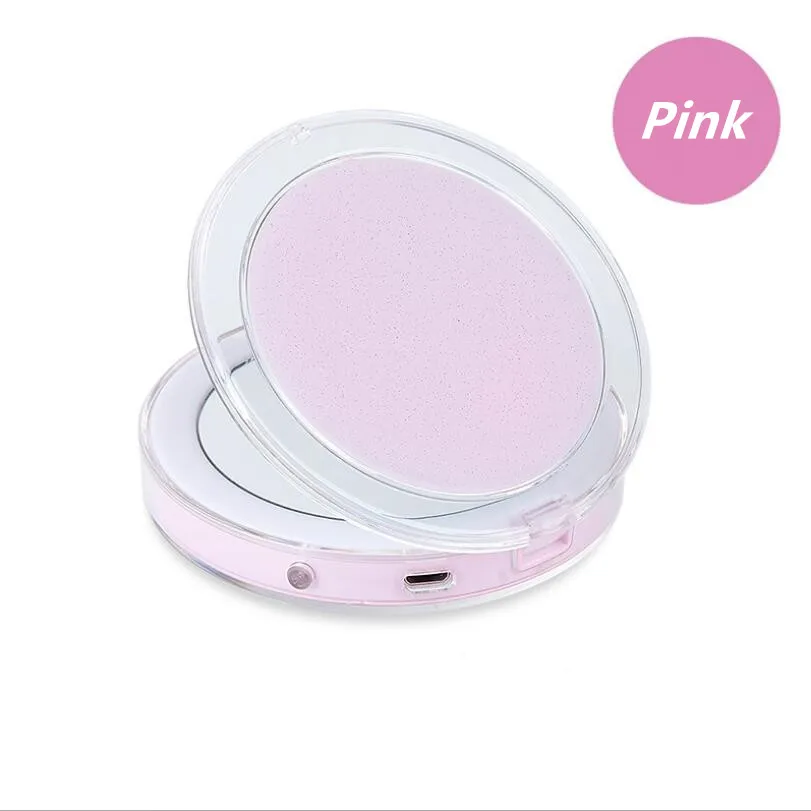 Светодиодный Iluminado 3X зондирование iluminacha ampliacha Espelho de Maquiagem Mini Compacto de Viagem portalitil Maquiagem Espelho