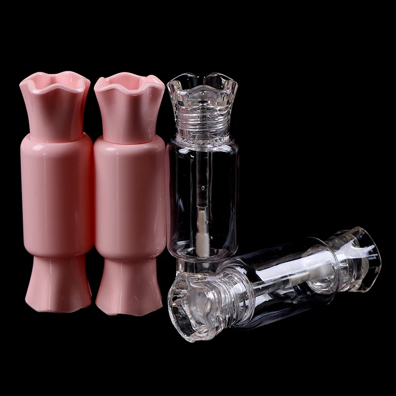 

2pcs Empty Plastic Lip Balm Gloss Tubes Bottle Containers Lipstick Fashion Lip Tubes Candy Shape Lip Glaze Tube DIY Refillable