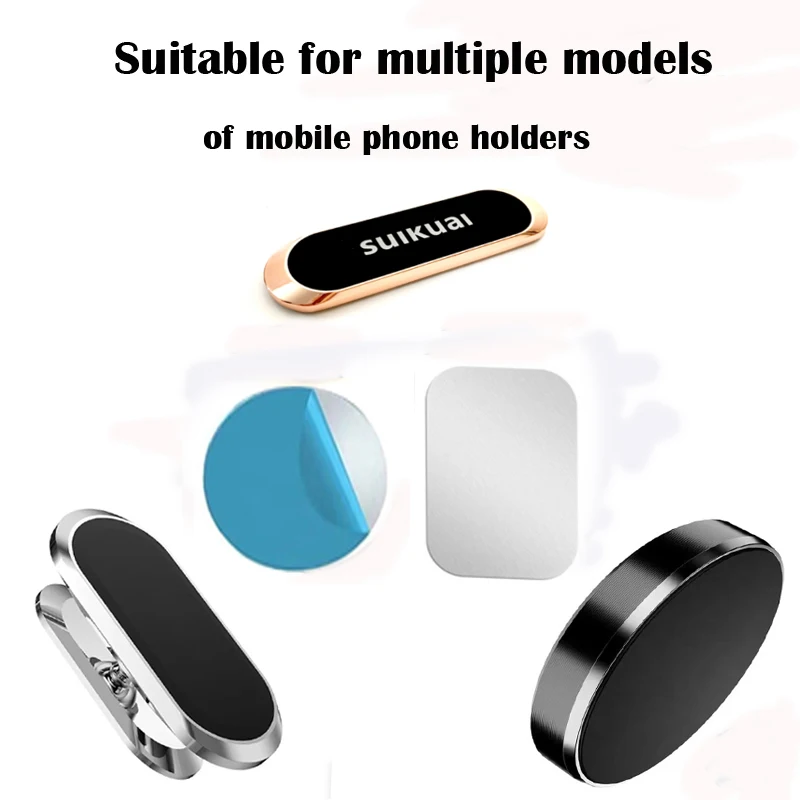 mobile phone stand for desk SuiKuai 10 Bộ Hít Nam Châm Giá Đỡ Điện Thoại Trên Xe Ô Tô Đa Năng Tấm Kim Loại Điện Thoại Di Động Từ Tính Giá Đỡ Kim Loại Miếng Dán 2 Cái/5 Cái/10 Cái wooden mobile stand