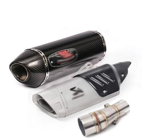 

Motorcycle exhaust muffler escape slipe On for SYM patrol 300i patrol 400CRUI SYM300 scooter modified hexagonal exhaust pipe