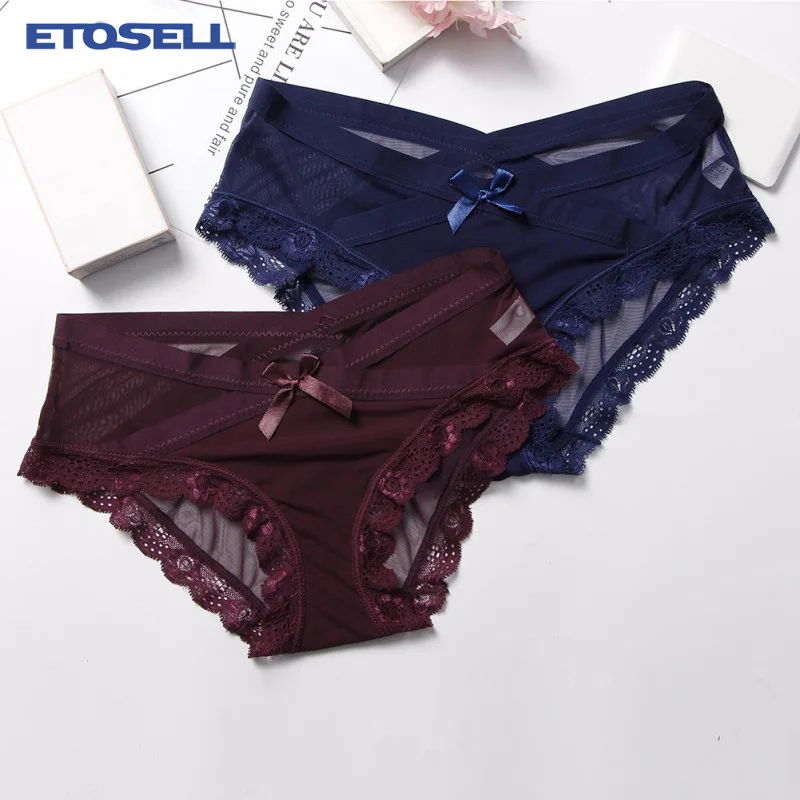 

Mesh Lace Patchwork Female Briefs Solid Sexy Lingerie Women Underwear Lace G Strings Thongs Intimates Women Underwear Panties