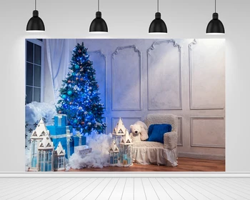 

Scopiso New Year Christmas Tree Interior Scenery Baby Photography Backdrops Custom Photographic Photo Background Studio Props