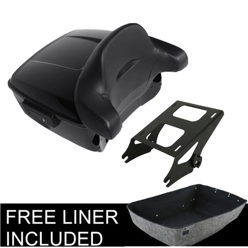 

Motorcycle King Trunk Backrest Mount Rack For Harley Tour Pack Touring Road King Road Street Glide Ultra-Classic 2014-2020
