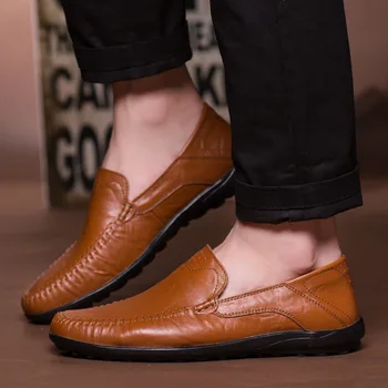 

Plus Size Men's Shoes 2020 Autumn New High Quality Men's Business Leather Shoes Business Casual Shoes Driving Shoes Men Zapatos