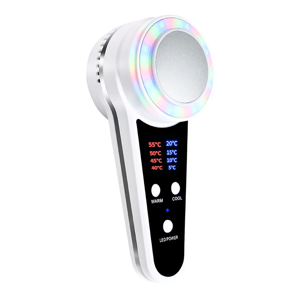 

Face Skin EMS beauty instrument Ice pack spa RF Frequency Facial LED Photon Skin Care Device Face Lift Tighten Beauty Machine