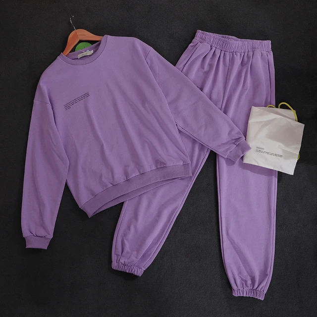 Crewneck Sweatshirt Track Pants Set 