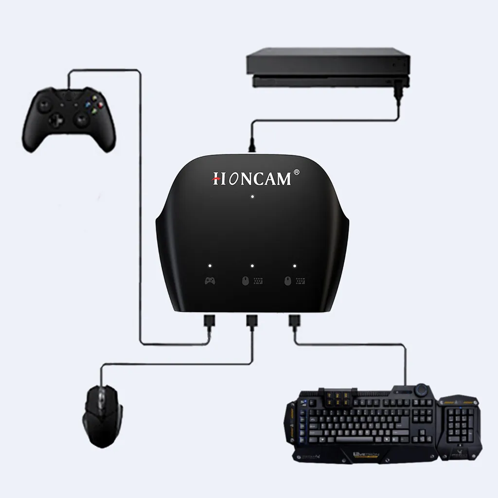 Keyboard Mouse Converter Portable Adapter Type C Handle Controller For 