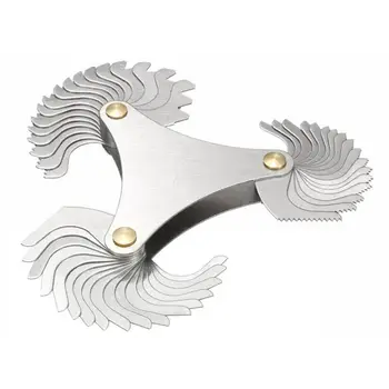 

TOP HOT 51xBlades Metric 60 degree Thread Gauge Gage Screw Pitch UNC 4-84 Measuring Tool