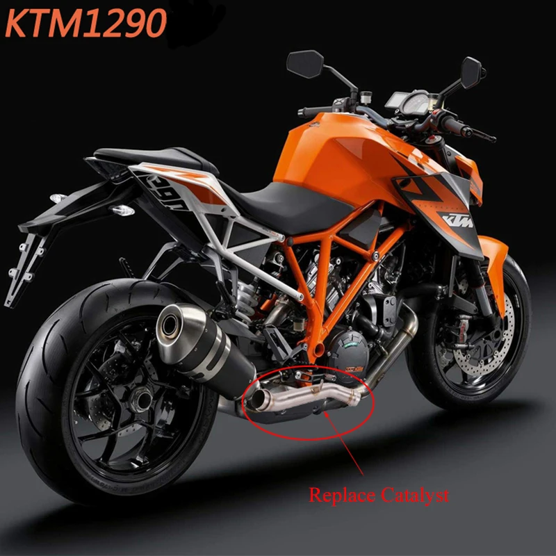 Слипоны для KTM Duke 1290, выхлопная система для мотоцикла, Труба среднего соединения, Соединительная труба, труба для скутера, Модифицированная