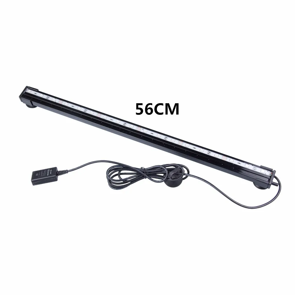 56CM Gako воздушно-пузырьковая лампа 24/32/47/51 см цветной RGB SMD аквариумный светильник Водонепроницаемый садок для рыбы погружной светильник - Цвет: 56CM