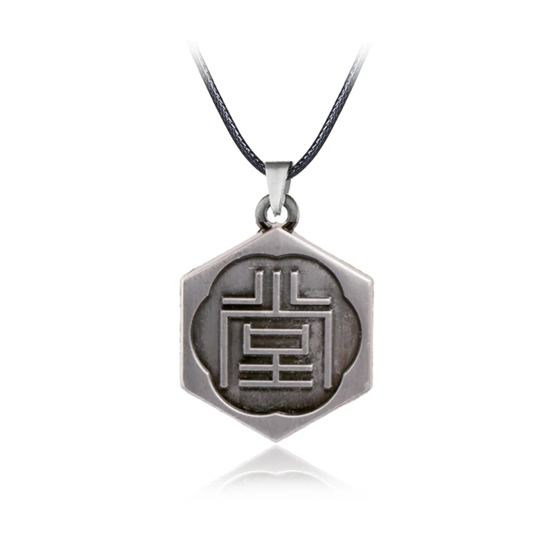 silver-leather chain Лидер продаж; обувь с рисунками из японского игра-якудзы, Kiwami Nceklace Kazuma Kiryu металлической подвеской форме плетённого кольца для Для мужчин Для женщин колье Косплэй ювелирные изделия koyle - Окраска металла: silver-leather chain