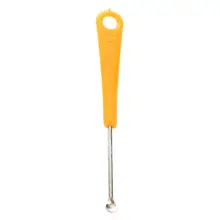 Горячее предложение-20 шт Красная Зеленая Желтая пластиковая ручка металлическая Ушная кюрета